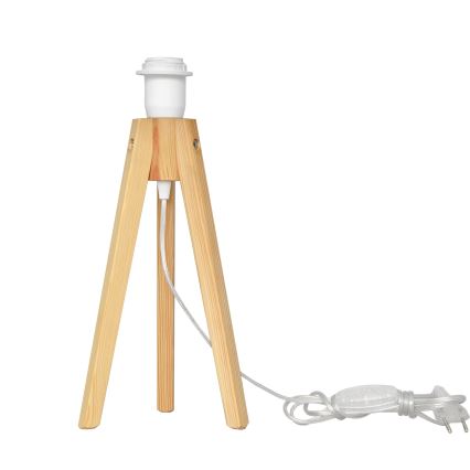 Asztali lámpa HELEN 1xE27/15W/230V krémes/arany/fenyő