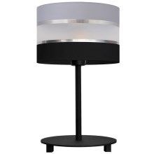 Asztali lámpa HELEN 1xE27/60W/230V fekete/szürke/ezüst