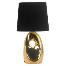 Asztali lámpa HIERRO 1xE27/60W/230V fekete/arany