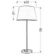 Asztali lámpa IBIS 1xE14/40W/230V fehér/matt króm