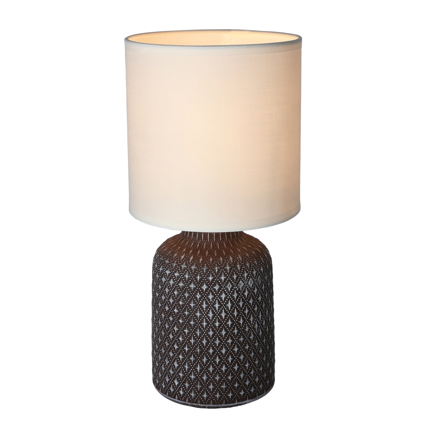 Asztali lámpa INER 1xE14/40W/230V barna