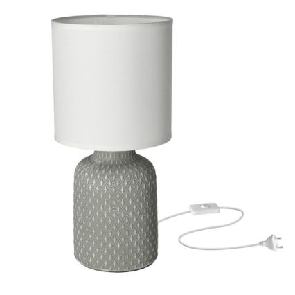 Asztali lámpa INER 1xE14/40W/230V szürke