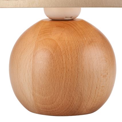 Asztali lámpa JUTA 1xE27/60W/230V bükk