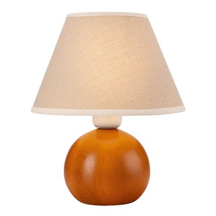 Asztali lámpa JUTA 1xE27/60W/230V bükkfa