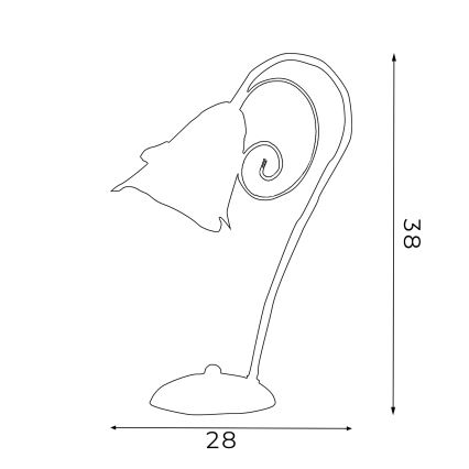 Asztali lámpa KOKARDA 1xE14/60W/230V