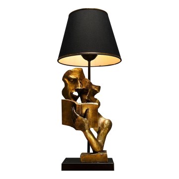 Asztali lámpa LECTURE 1xE27/40W/230V fekete/arany