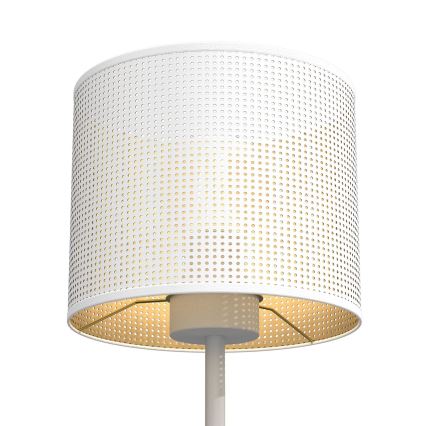 Asztali lámpa LOFT SHADE 1xE27/60W/230V á. 18 cm fehér/arany