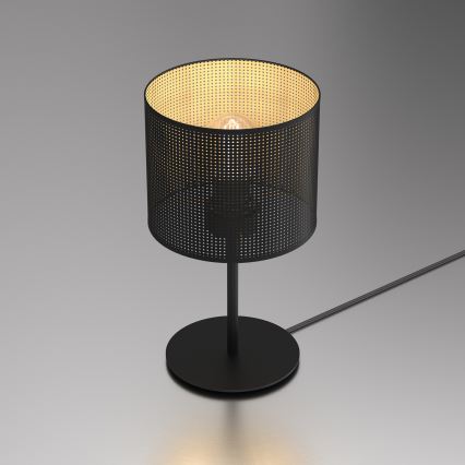 Asztali lámpa LOFT SHADE 1xE27/60W/230V á. 18 cm fekete/arany