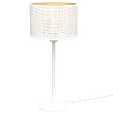 Asztali lámpa LOFT SHADE 1xE27/60W/230V á. 25 cm fehér/arany