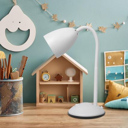 Asztali lámpa LOGIC 1xE27/60W/230V fehér