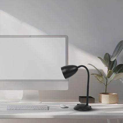 Asztali lámpa LOGIC 1xE27/60W/230V fekete