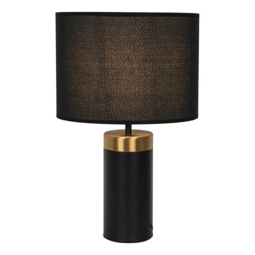 Asztali lámpa LUCIANO 1xE27/40W/230V fekete/arany