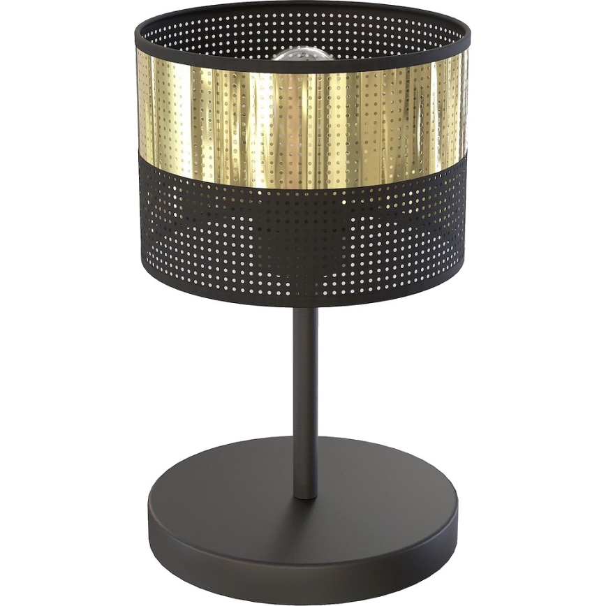 Asztali lámpa LUX 1xE27/15W/230V fekete/arany
