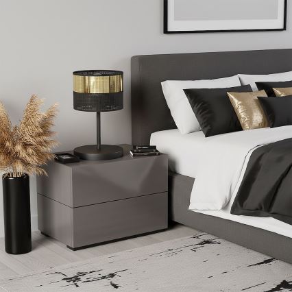 Asztali lámpa LUX 1xE27/15W/230V fekete/arany