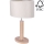Asztali lámpa MERCEDES 1xE27/40W/230V 46 cm krémes/tölgy – FSC igazolt