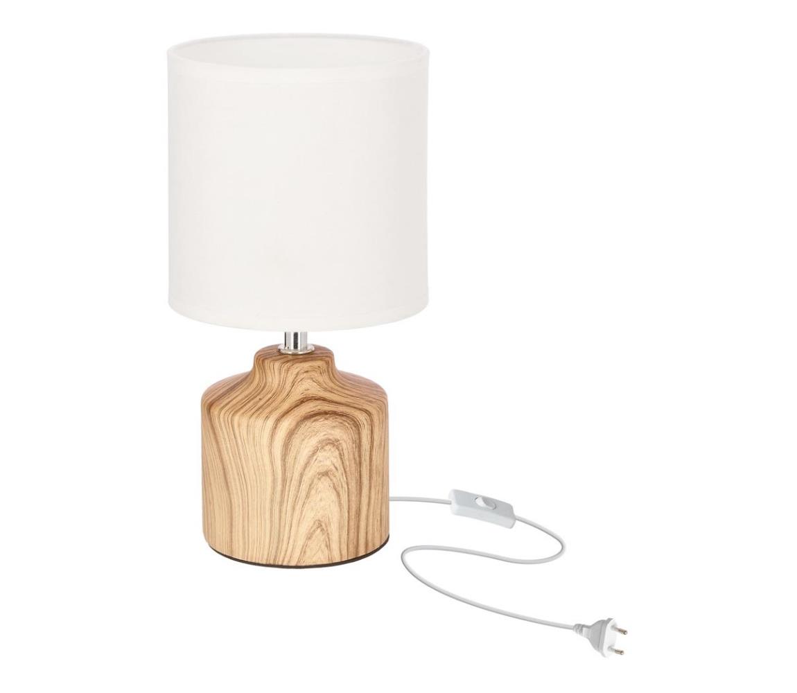 Asztali lámpa MINOS 1xE14/40W/230V barna/fehér 41