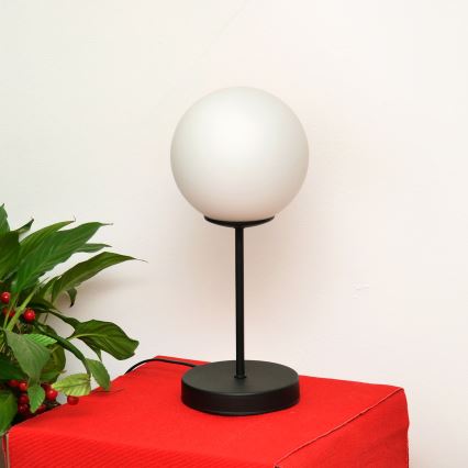 Asztali lámpa MOON 1xE27/15W/230V fekete