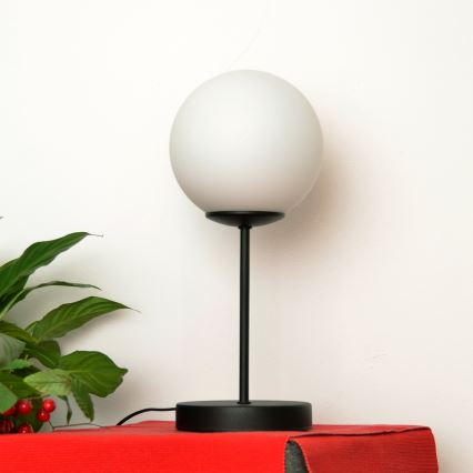 Asztali lámpa MOON 1xE27/15W/230V fekete