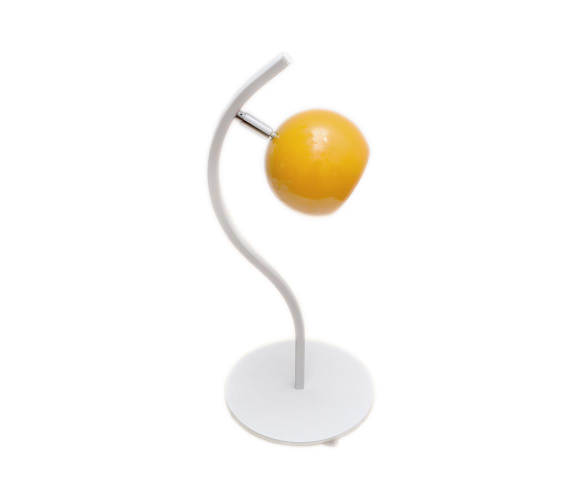 Asztali lámpa MORRIS 1xE27/60W/230V narancssárga