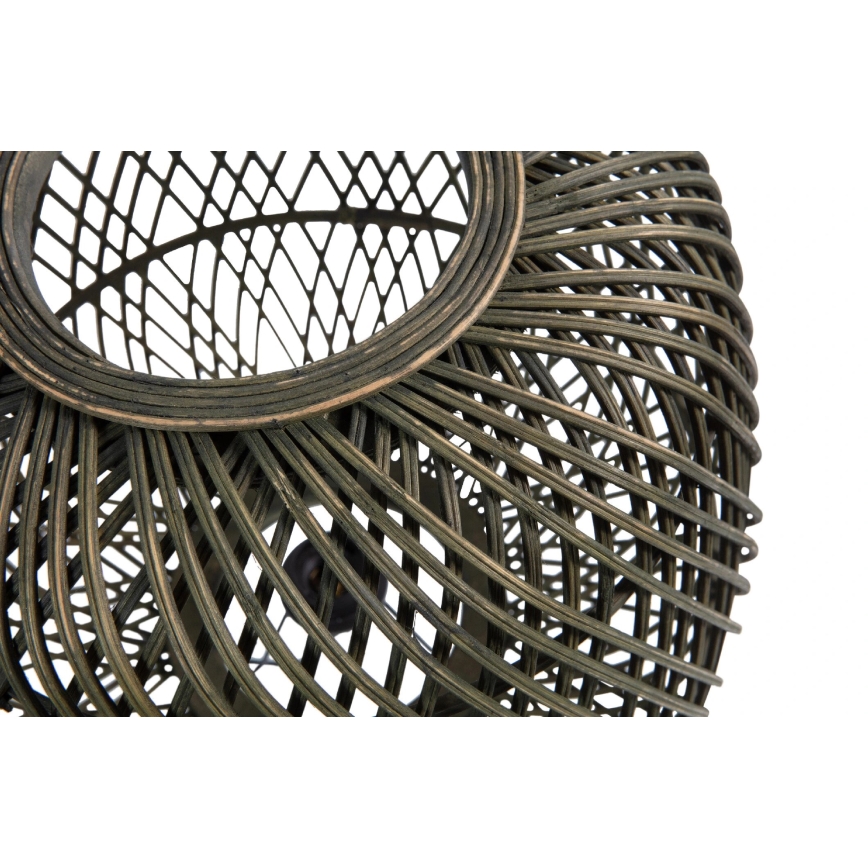 Asztali lámpa MOZA 1xE27/60W/230V bambusz zöld