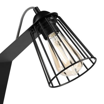 Asztali lámpa NANDO 1xE27/15W/230V fekete
