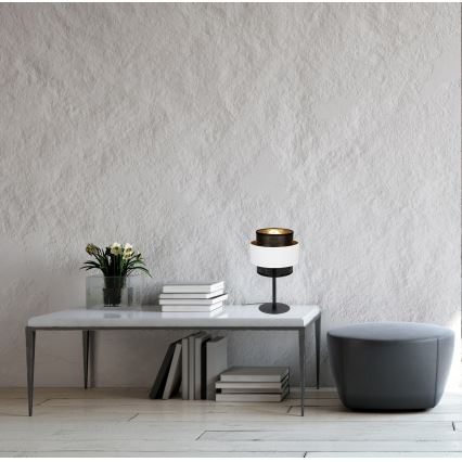 Asztali lámpa NESS 1xE27/60W/230V fekete/fehér