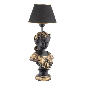 Asztali lámpa OPELYA 1xE27/40W/230V fekete/arany