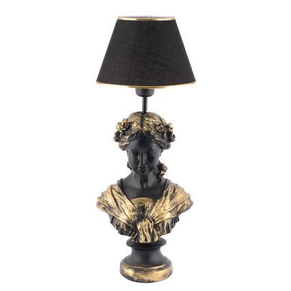 Asztali lámpa OPELYA 1xE27/40W/230V fekete/arany