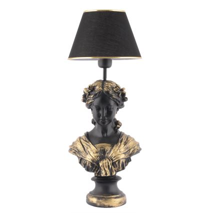 Asztali lámpa OPELYA 1xE27/40W/230V fekete/arany