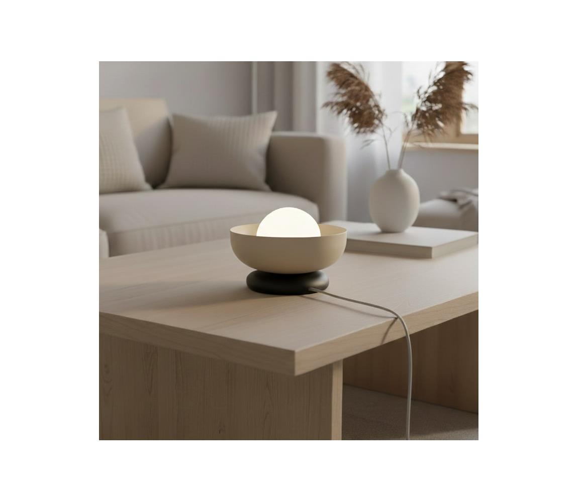 EMIBIG Asztali lámpa OZZY 1xG9/8W/230V bézs 1517/LN1