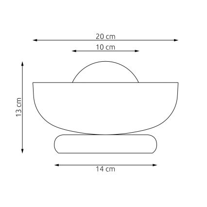 Asztali lámpa OZZY 1xG9/8W/230V fehér
