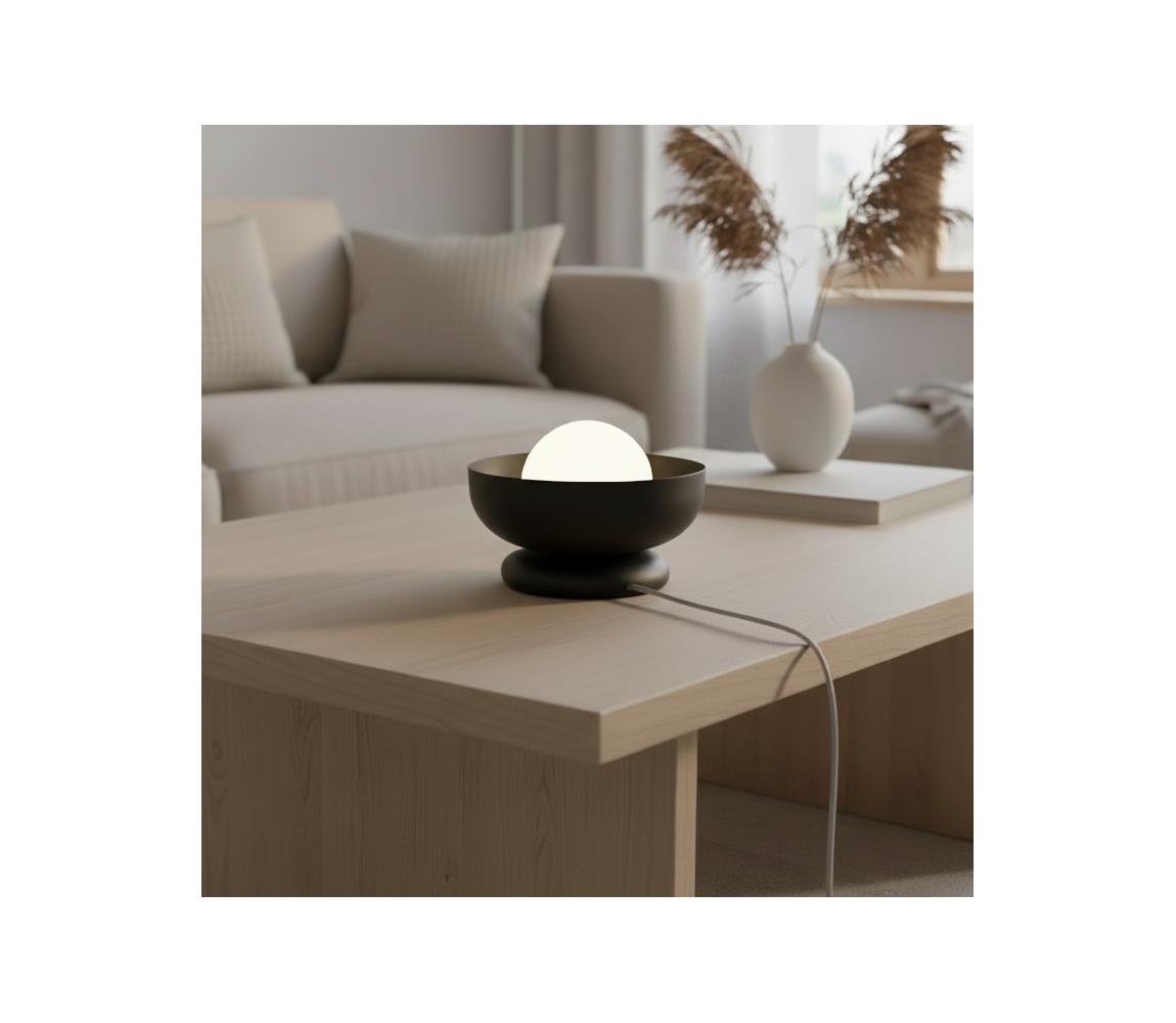 EMIBIG Asztali lámpa OZZY 1xG9/8W/230V fekete 1515/LN1