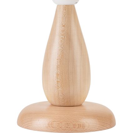 Asztali lámpa PERA 1xE27/60W/230V bézs/bükkfa