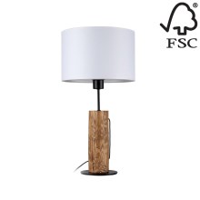 Asztali lámpa PINO 1xE27/40W/230V - FSC minősítéssel