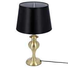 Asztali lámpa PRIMA GOLD 1xE27/60W/230V fekete/arany