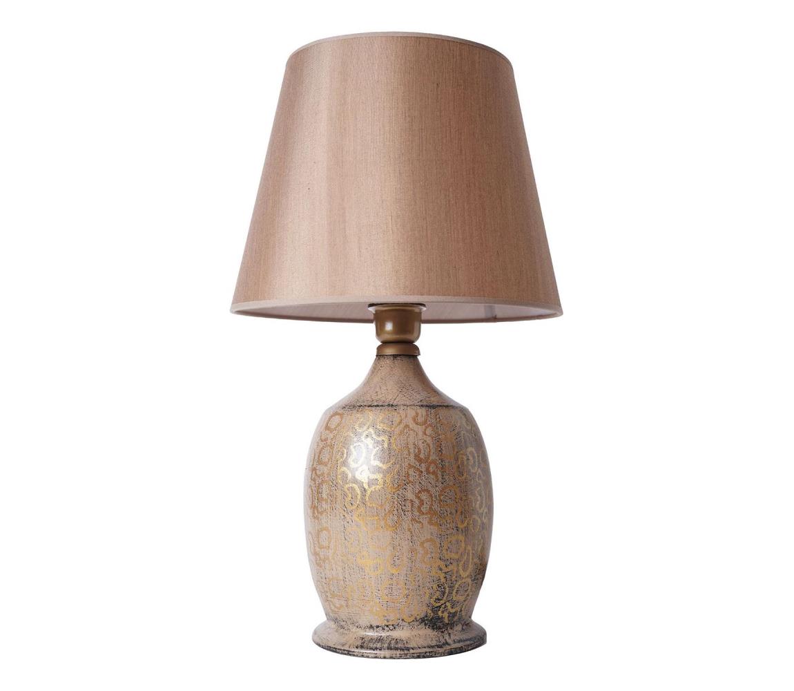 Asztali lámpa RAMZES 1xE27/40W/230V barna 687HMY2240