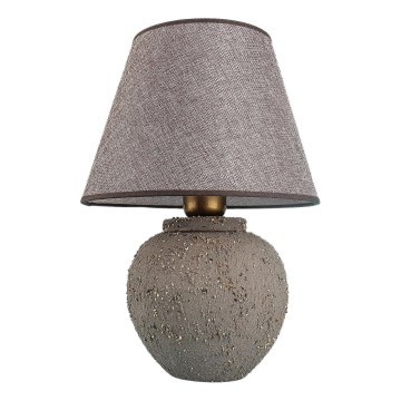 Asztali lámpa RAMZES 1xE27/40W/230V barna