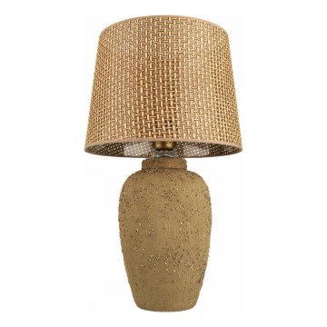 Asztali lámpa RAMZES 1xE27/40W/230V barna