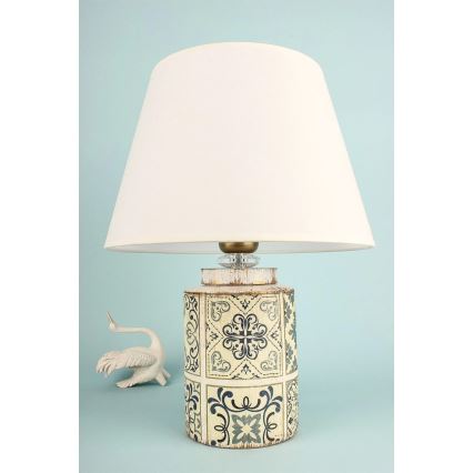 Asztali lámpa RAMZES 1xE27/40W/230V fehér