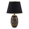 Asztali lámpa RAMZES 1xE27/40W/230V fekete/arany