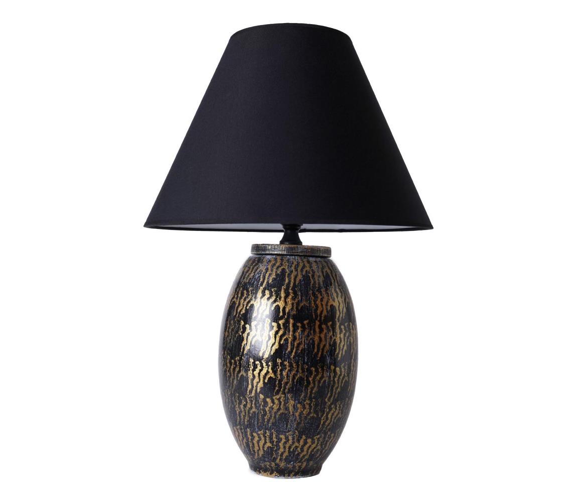 Asztali lámpa RAMZES 1xE27/40W/230V fekete 687HMY2280