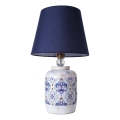 Asztali lámpa RAMZES 1xE27/40W/230V kék/fehér