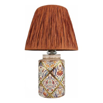 Asztali lámpa RAMZES 1xE27/40W/230V raffia