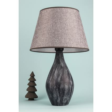 Asztali lámpa RAMZES 1xE27/40W/230V szürke