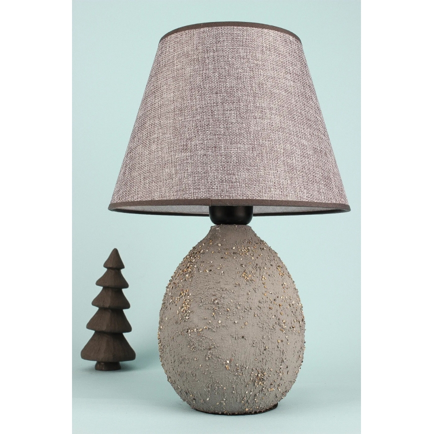 Asztali lámpa RAMZES 1xE27/40W/230V szürke