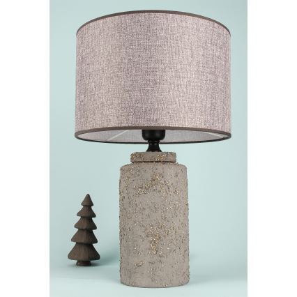 Asztali lámpa RAMZES 1xE27/40W/230V szürke