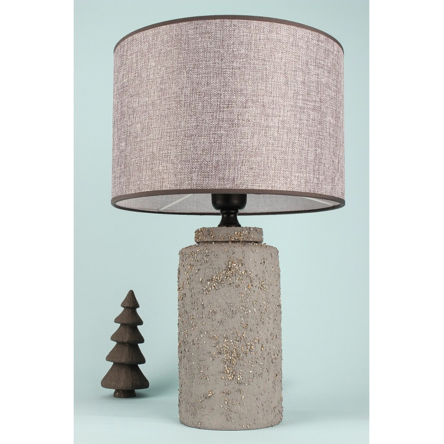 Asztali lámpa RAMZES 1xE27/40W/230V szürke