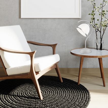 Asztali lámpa RETRO II 1xE27/60W/230V ezüst