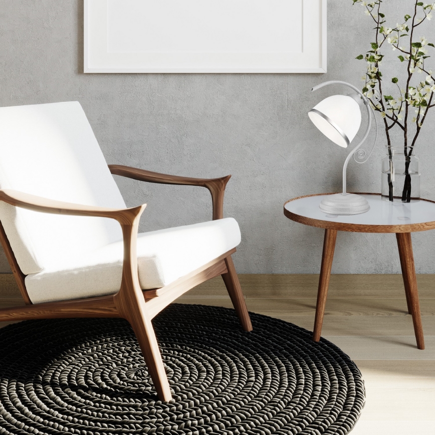 Asztali lámpa RETRO II 1xE27/60W/230V ezüst