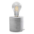 Asztali lámpa SALGADO 1xE27/15W/230V beton